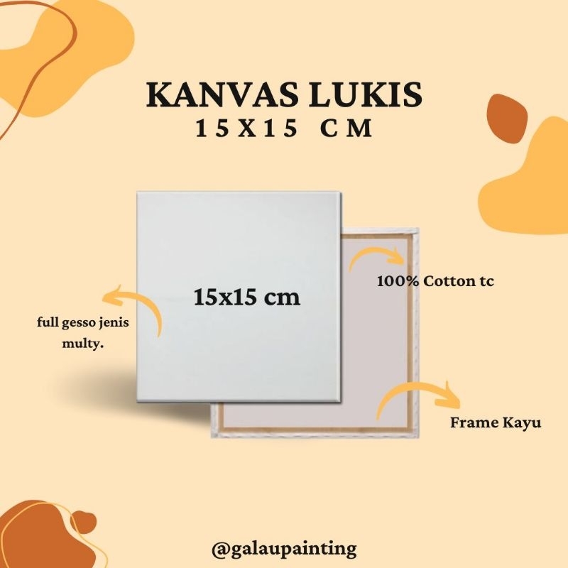

Kanvas Lukis Premium 15x15 cm | Painting Canvas 15x15 cm