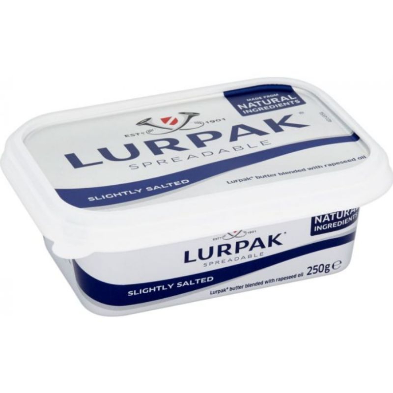 

lurpak spreadable slightly salted 250 gr