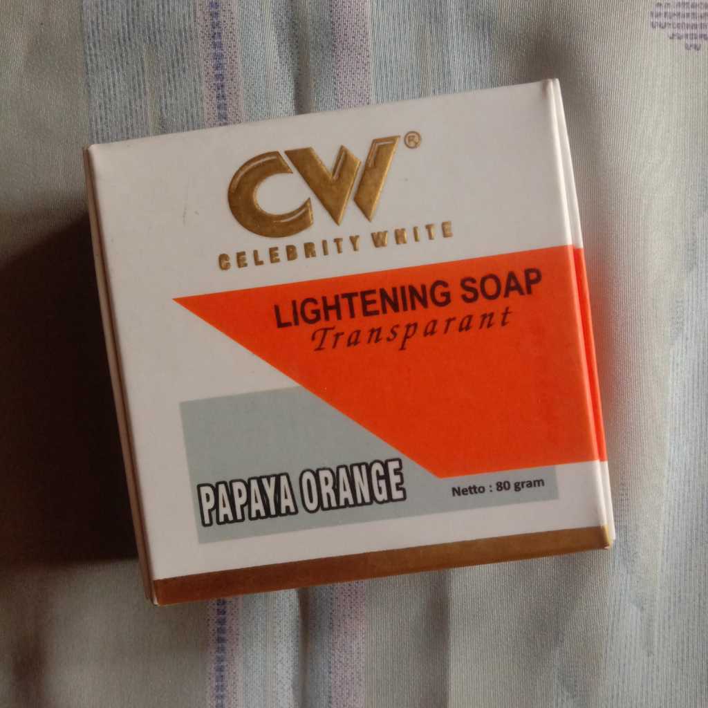 CW Celebrity White Lightening Soap Transparant Papaya Orange