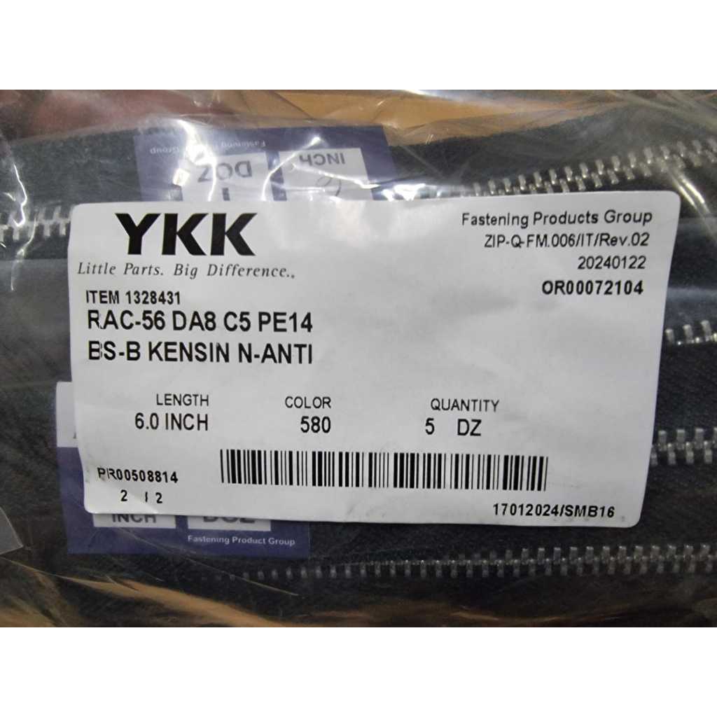Rac 56 da resleting ykk celana besi silver
