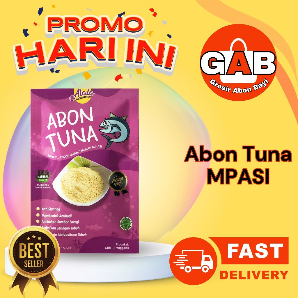 

Alala Abon Mpasi - Booster Bb Penambah Nafsu Makan Bayi 8 Bulan - Abon Bayi Varian Ikan Tuna Non Msg