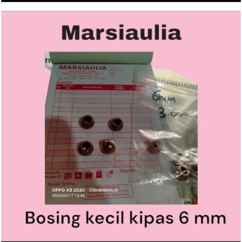 Bosing kecil kipas angin boshing 6 mm