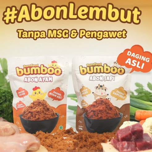 

ART L17C BUMBOO Abon Asli Tekstur Lembut MPASI Si Kecil Sumber Protein Tanpa MSG Tanpa Pengawet
