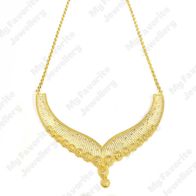 Kalung Aurel Krawang Emas Asli Kadar 700