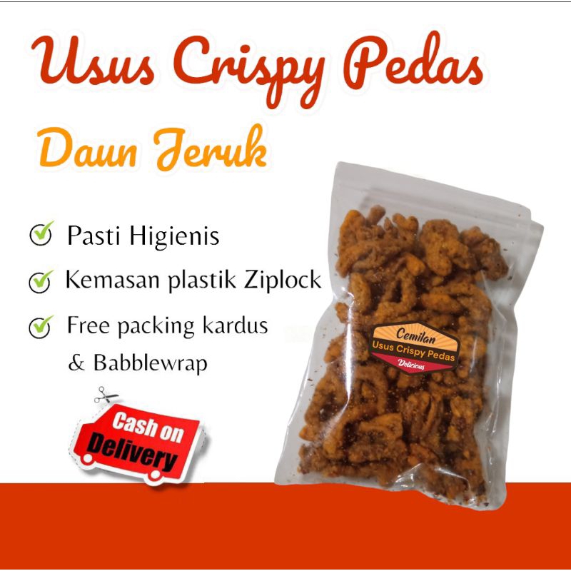 

Usus Crispy Pedas Daun Jeruk 100 Gram