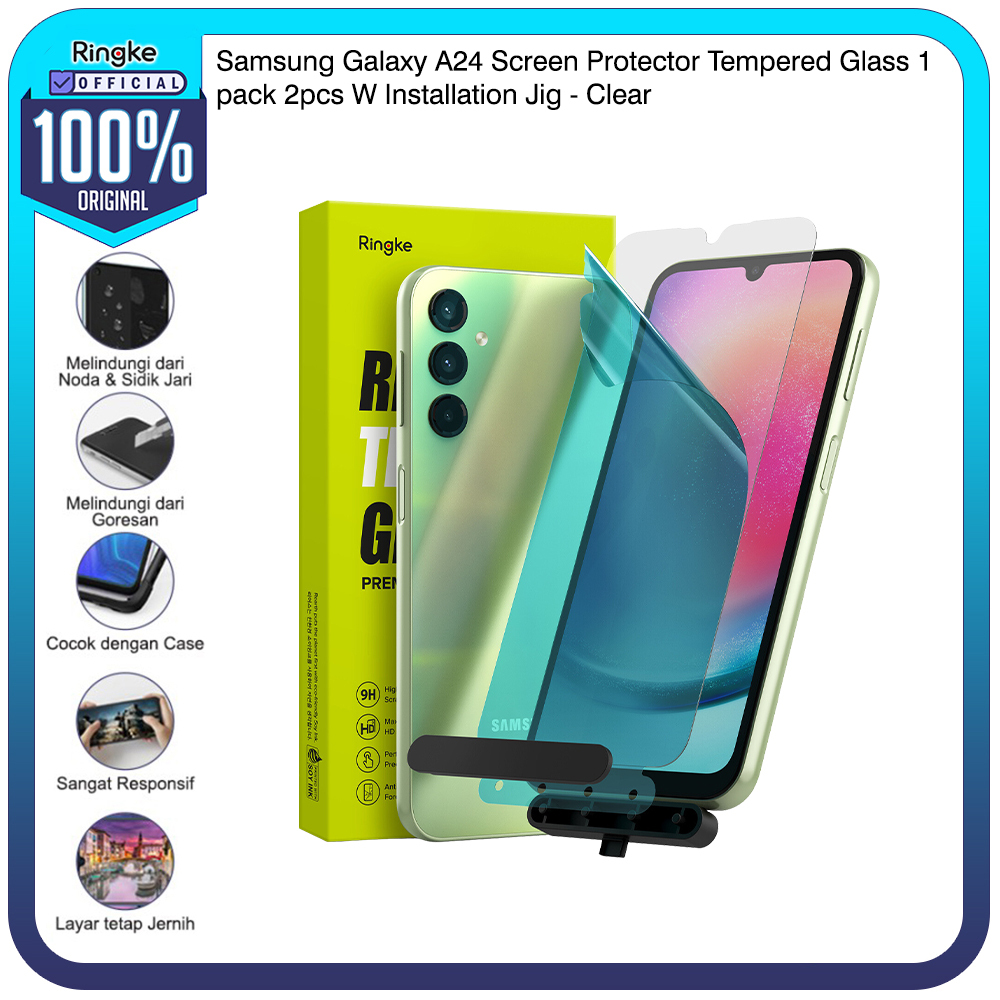 Ringke Samsung A24 Screen Protector Tempered Glass Install Jig