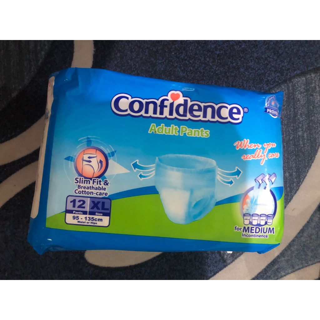 CONFIDENCE PREMIUM PANTS M 16+4s / L 16+4s / XL 12s / PANTS / DIAPER / POPOK DEWASA / POPOK MURAH
