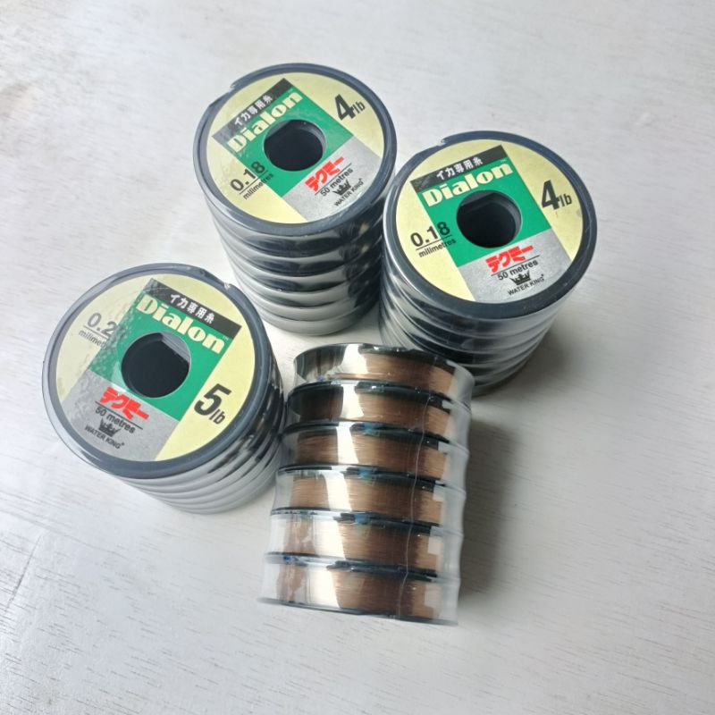Senar pancing dialon - senar pancing murah 50 Meter conection - senar pancing anti keriting