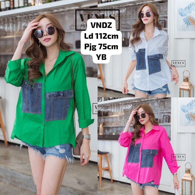 KEMEJA WANITA JEANS/BAJU WANITA JEANS