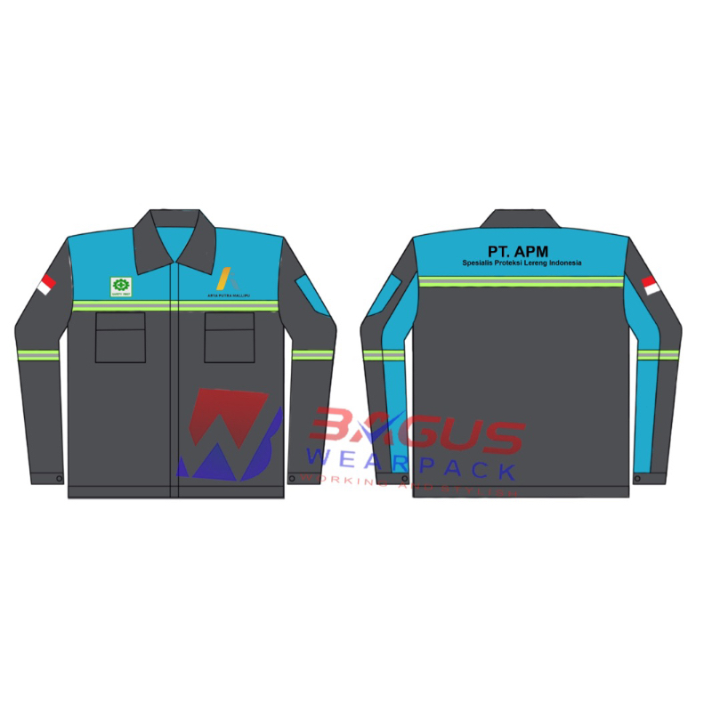 BAJU PROYEK KEREN / BAJU KERJA PRIA PROYEK / BAJU KERJA PIRA LAPANGAN / BAJU WEARPACK LENGAN PANJANG