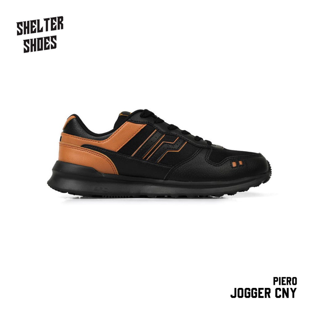SEPATU PIERO JOGGER CNY BLACK BROWN SNEAKERS ORIGINAL MAROCON BLUE LIGHT GREY CLASSIC BLUE BLACK DAR