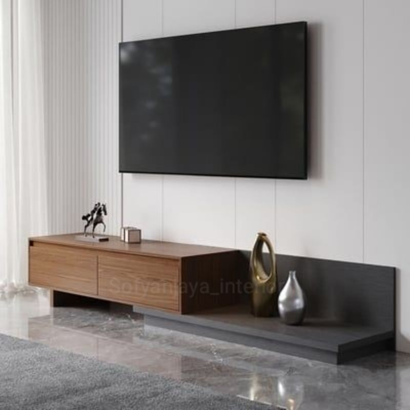 Meja Tv Lemari Tv Meja Tv Gantung Minimalis Moderen