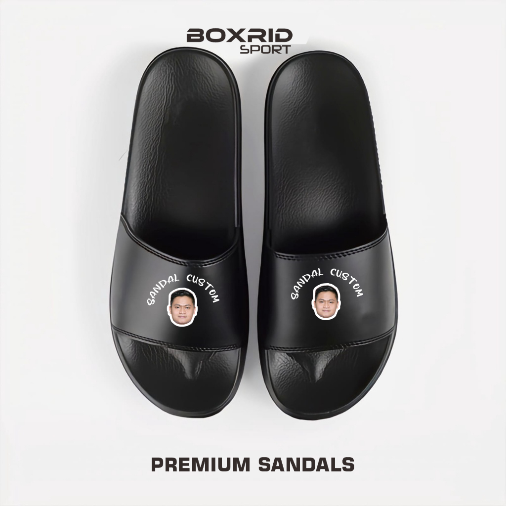 Sandal Slop Custom Gambar | Sandal Selop | Sandal Slide | Sandal Pria
