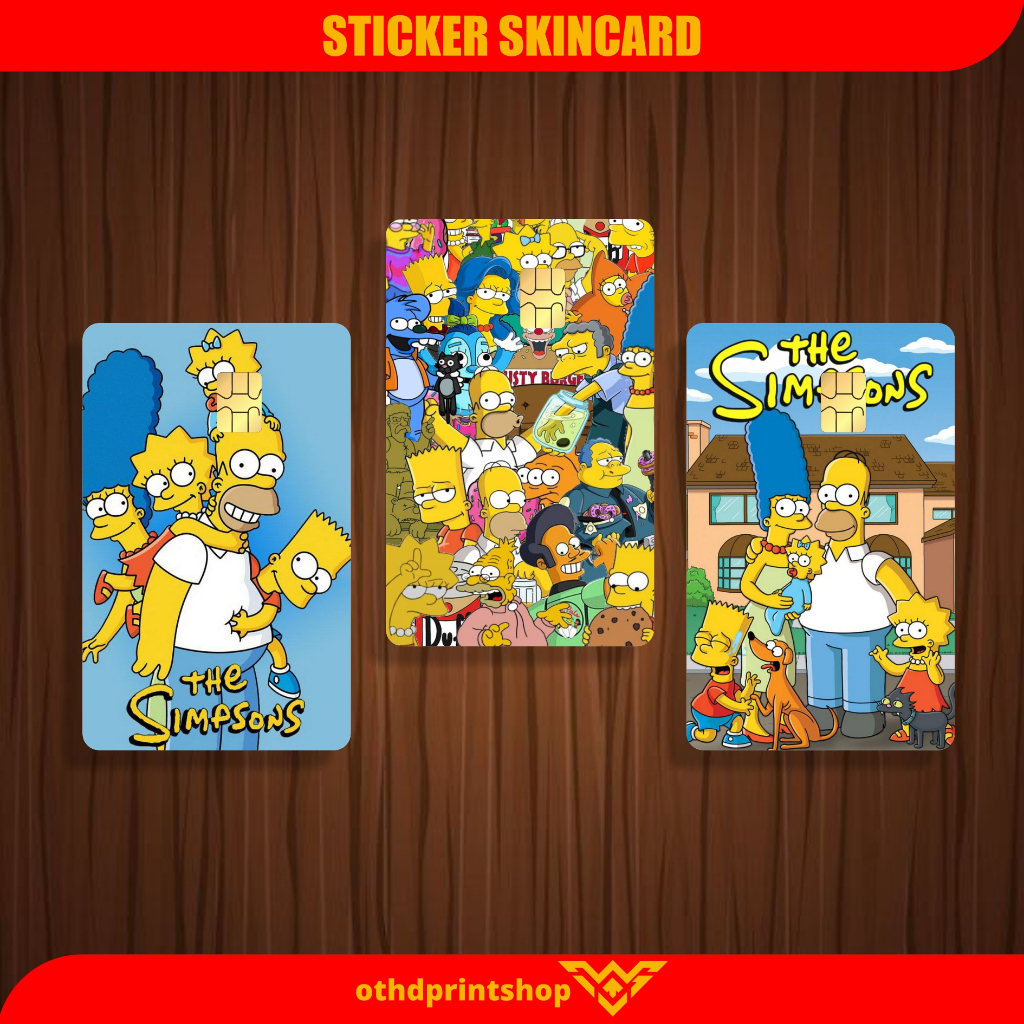 

Stiker Sticker Garskin Kartu Atm Skin Card ATM SIM KTP E-MONEY STIKER MOTIF SIMPSON