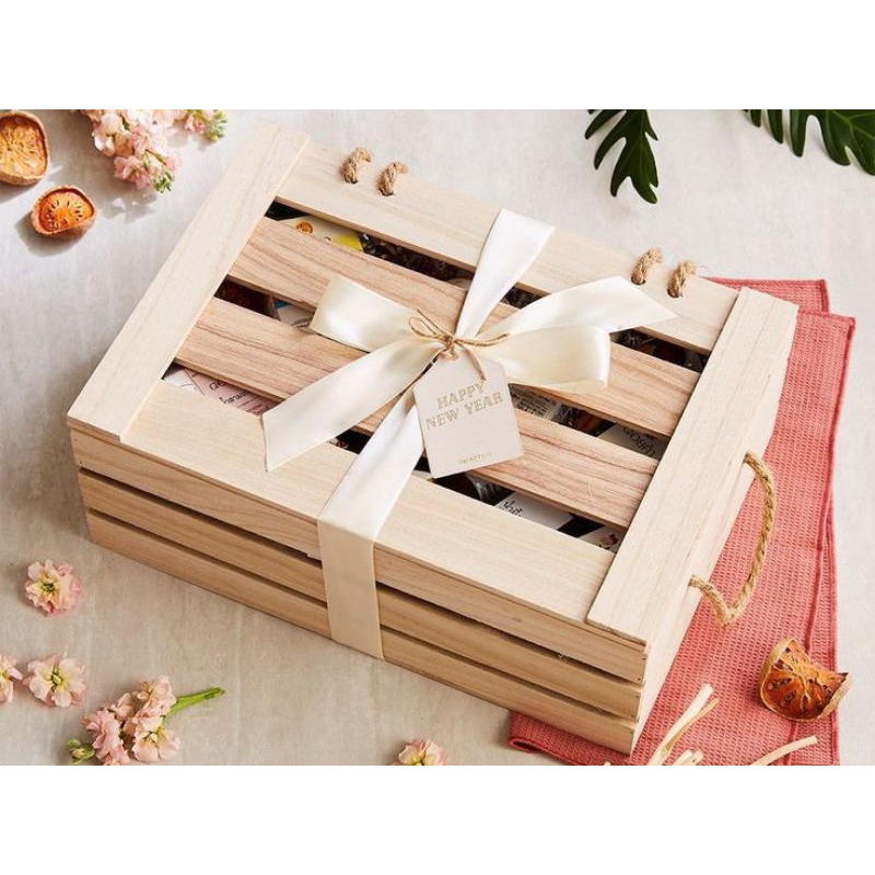 

Bok Hampers Kayu Carang Buka Tutup 30x25x10cm