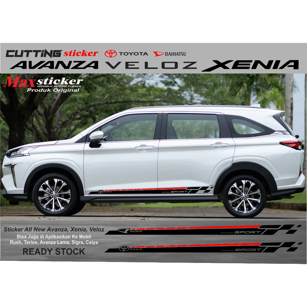 STICKER BODY SAMPING AVANZA XENIA 2022 2023 VELOZ 2022 2023