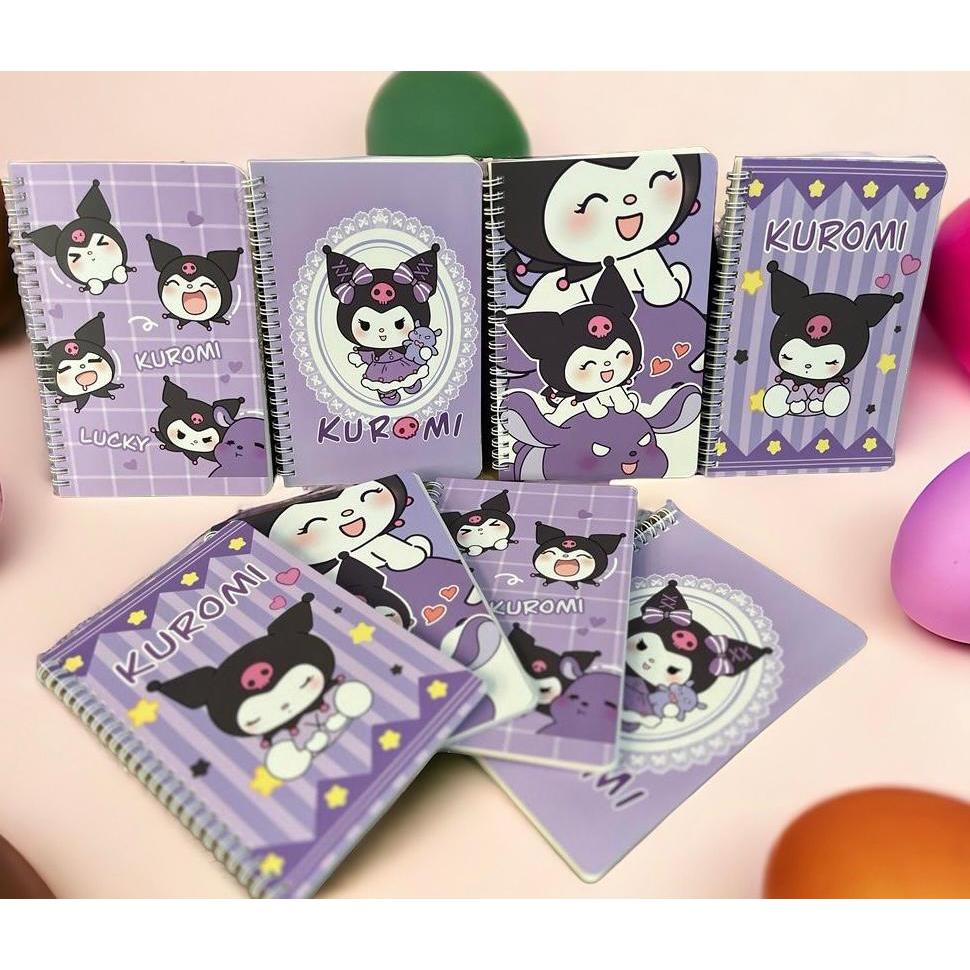 

SANRIO Notebook Buku Jilid Ring A5 Karakter Kartun Lucu Sanrio Cinnamoroll Lotso Kuromi Buku Garis Tulis