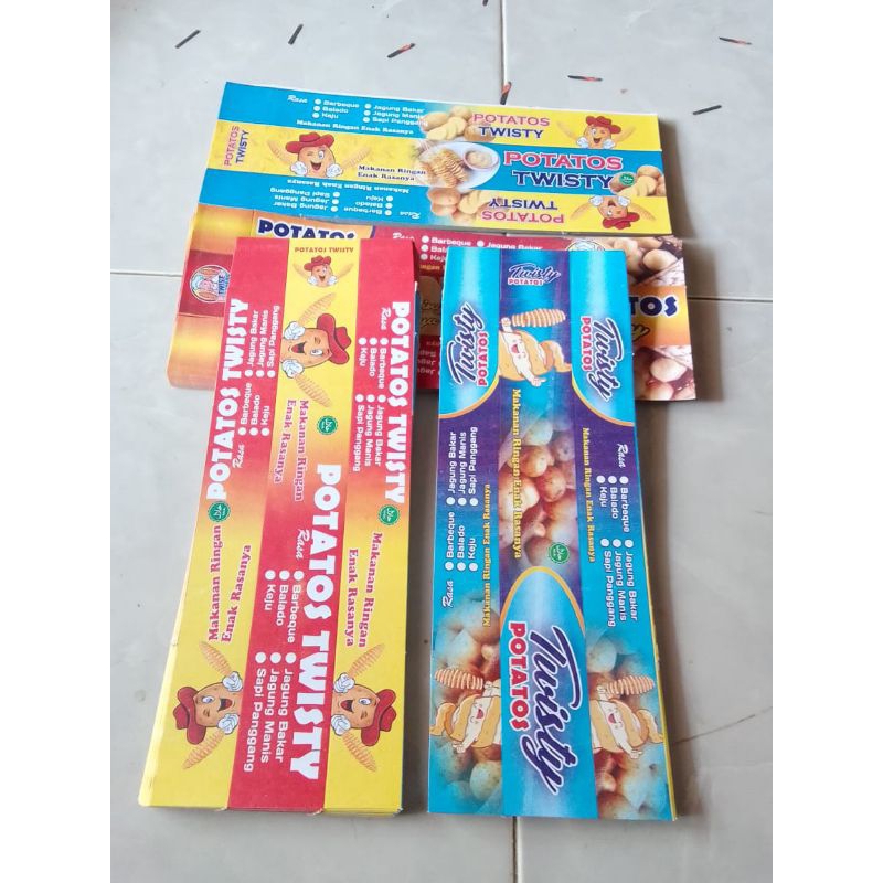 

Promo kertas kentang ulir // kemasan kentang spiral 1 Pack isi 100 lembar