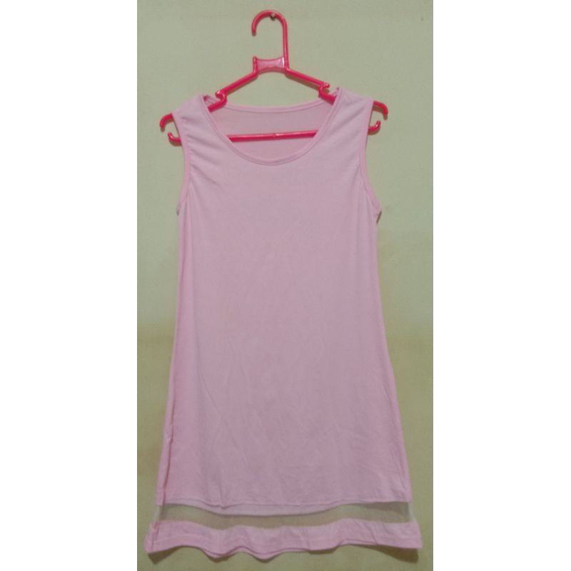[Second] Blouse Kutung Wanita  / Tanktop Bahan Kaos Stretch