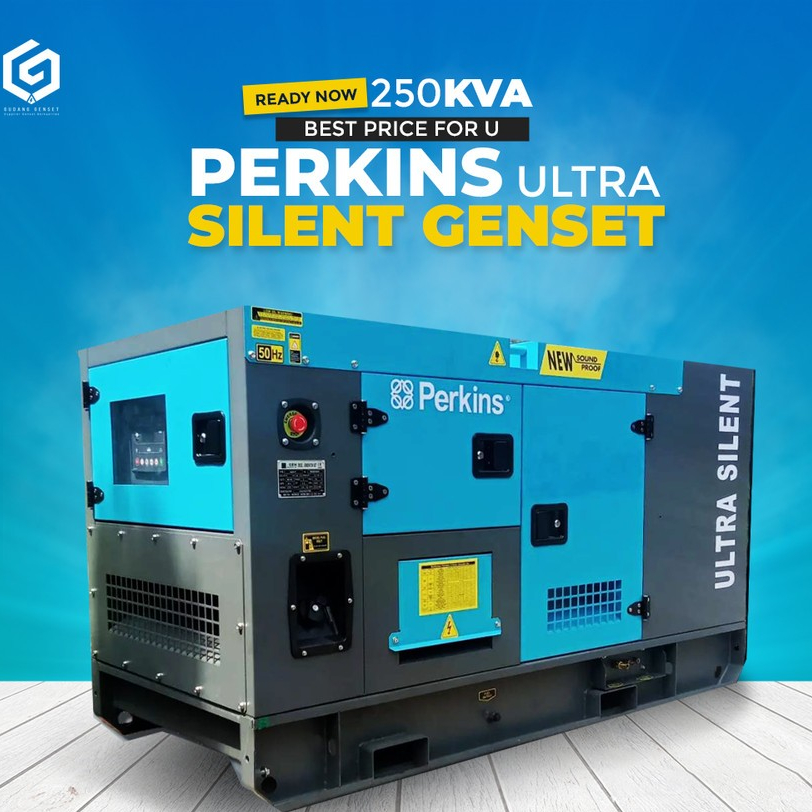 Genset Silent | 250 KVA | Genset Diesel Perkins Ultra Silent