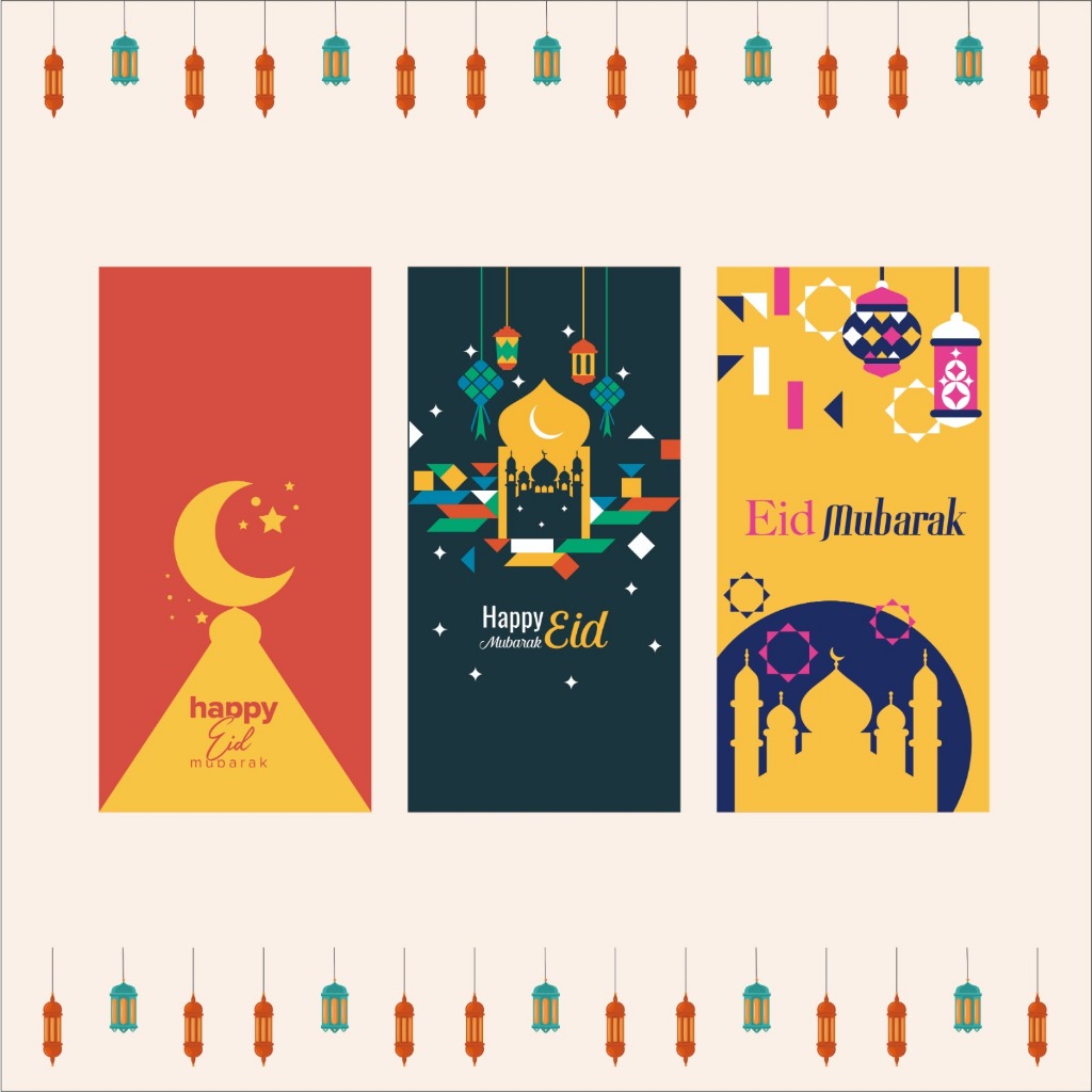 

[ 10 PCS ] Amplop LebaranBesar Lebar Panjang UK 7,5cm x 15cm BEBAS PILIH MOTIF 05