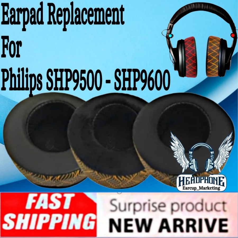 Earcup Earpad Busa Headphones Philips SHP9500 SHP9600 SHP 9500 9600