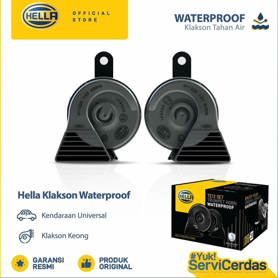 QBb Klakson Waterproof Hella  Klakson keong mobil motor