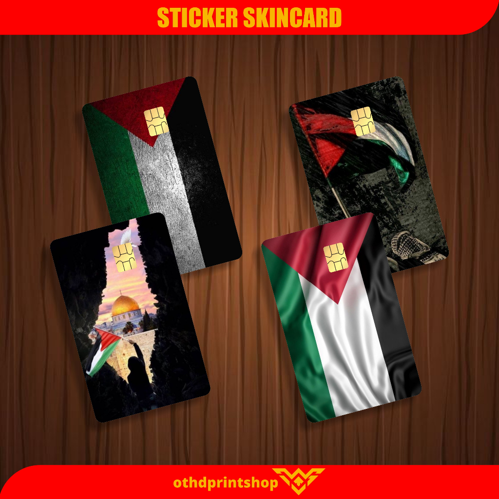 

Stiker Sticker Garskin Kartu Atm Skin Card Skincard ATM SIM KTP E-MONEY Stiker Atm Motif PALESTINA