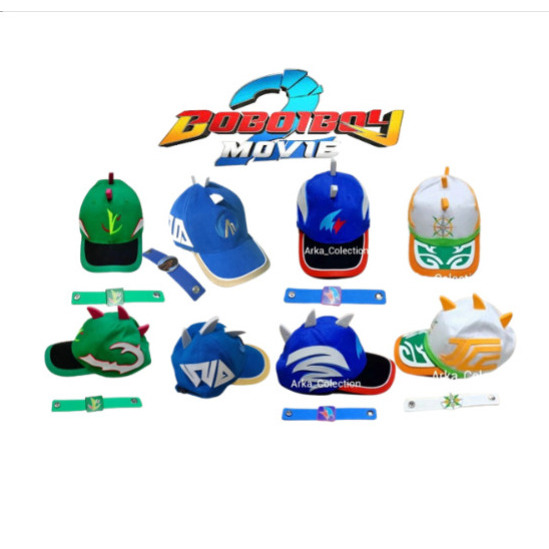 Topi Boboiboy The Movie 2 Logo Bordir
