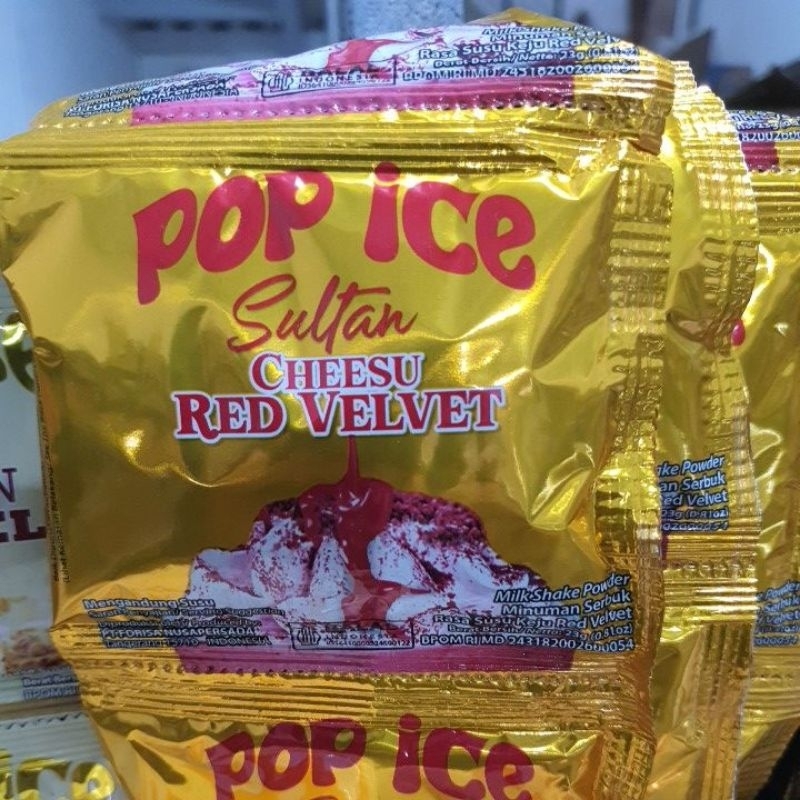 

Pop Ice Sultan Cheesu Red Velvet 1renceng