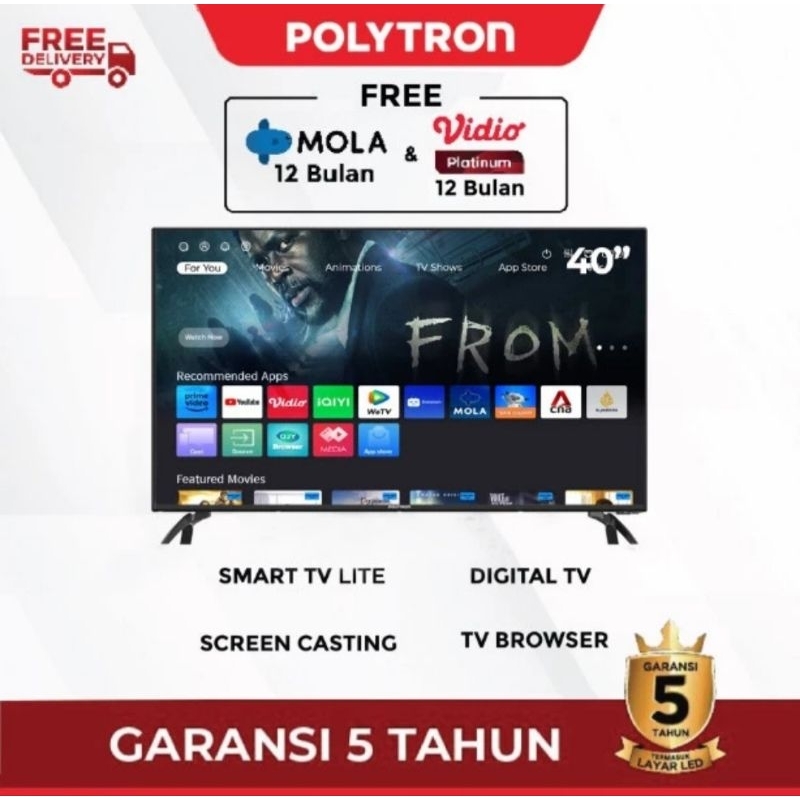 TV POLYTRON 40 INCH SMART TV 40CV8969