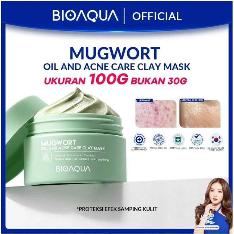 BIOAQUA MUGWORT CLAY MASK
