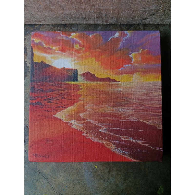 

lukisan senja/acrylic on canvas/30x30cm