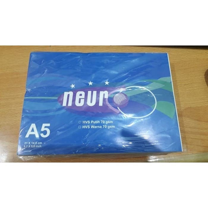 

Ay00! Kertas A5 Hvs Putih 70Gr Neuro ( A4 / 2 ) Perpack
