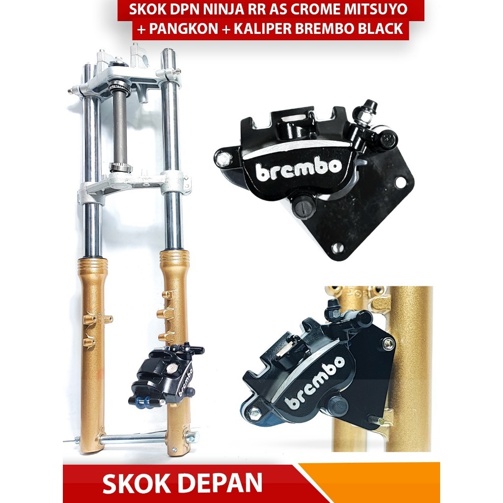 Paket Shock Skok Sekok Depan Ninja RR PNP Honda Set Kaliper Samurai pnp CB GL Tiger Megapro