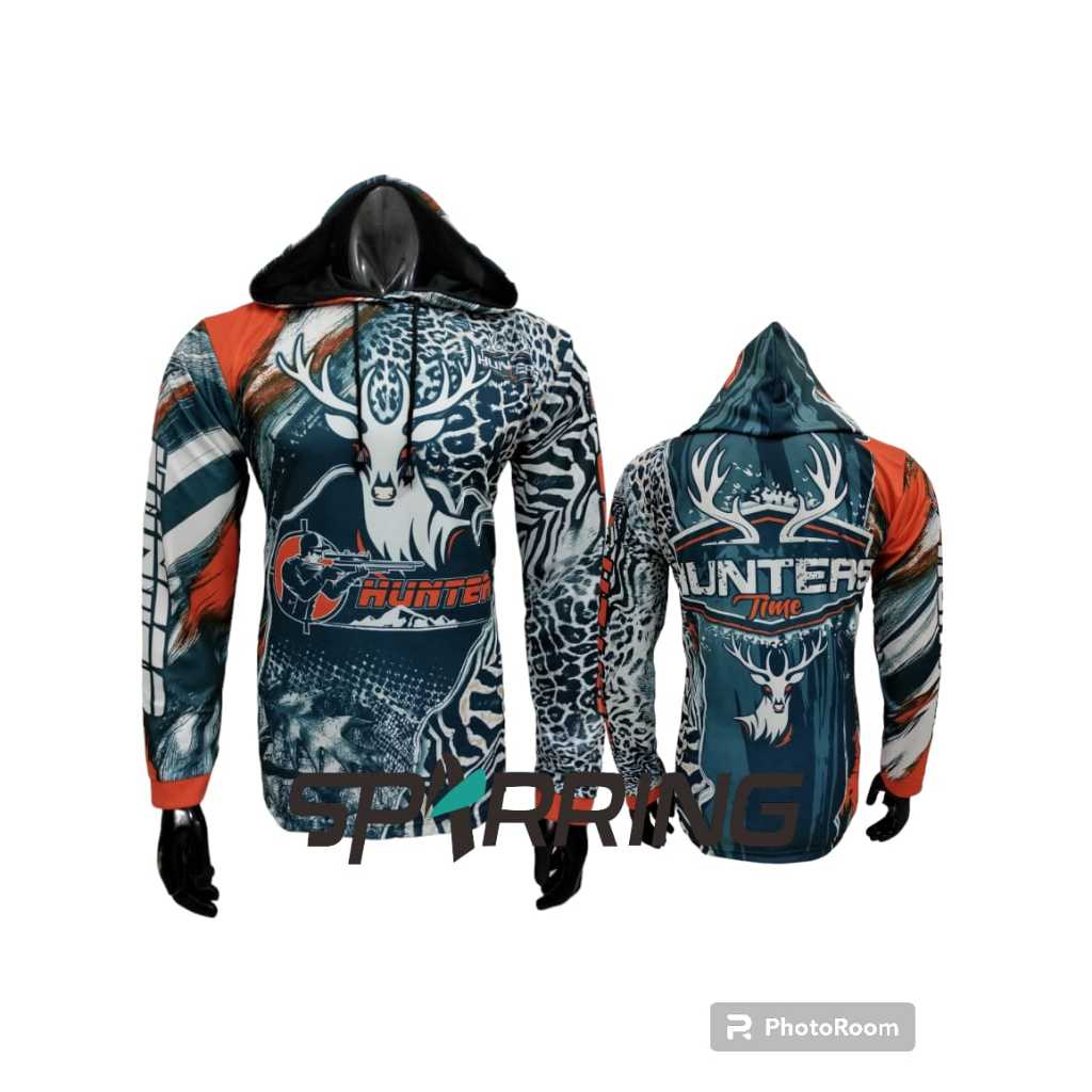 KAOS JERSEY BERBURU BABI BERTOPI -JERSEY HOODIE BERBURU