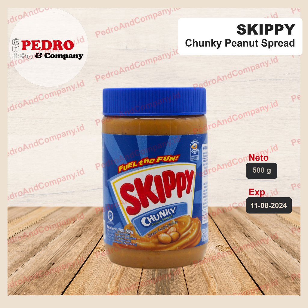 

Skippy - Chunky peanut butter/ selai kacang kasar 500 gr biru