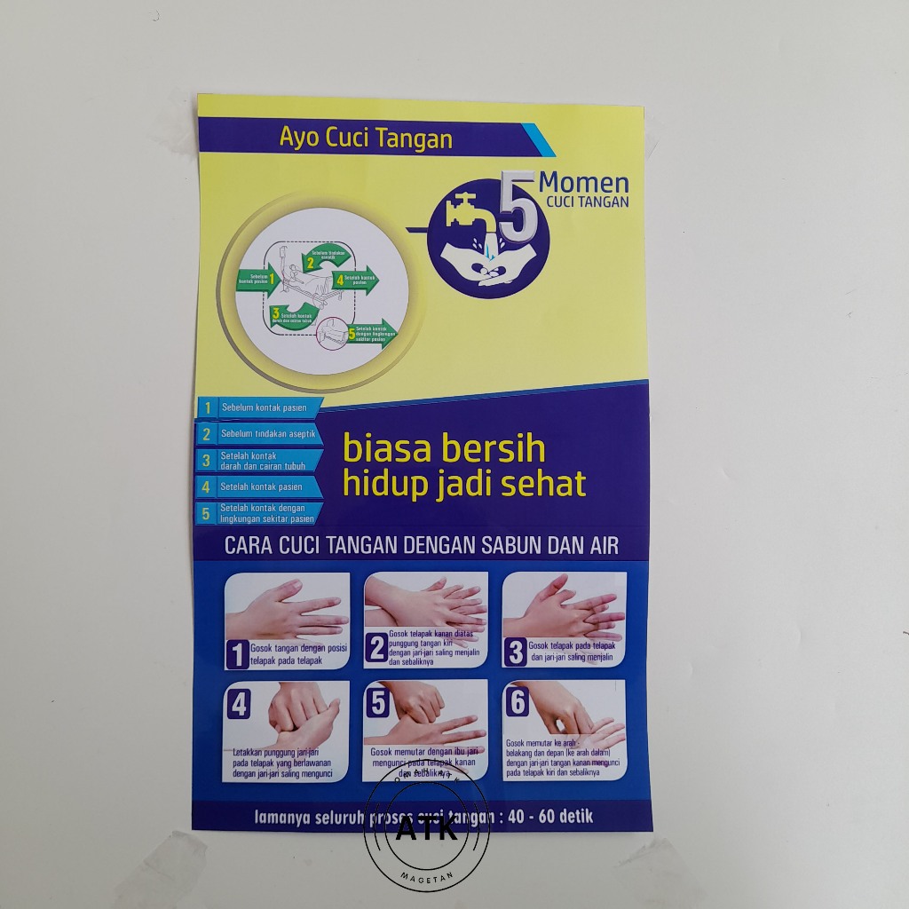 

Stiker 5 Momen Cuci Tangan - Cuci Tangan Nakes - Khusus Tenaga Kesehatan