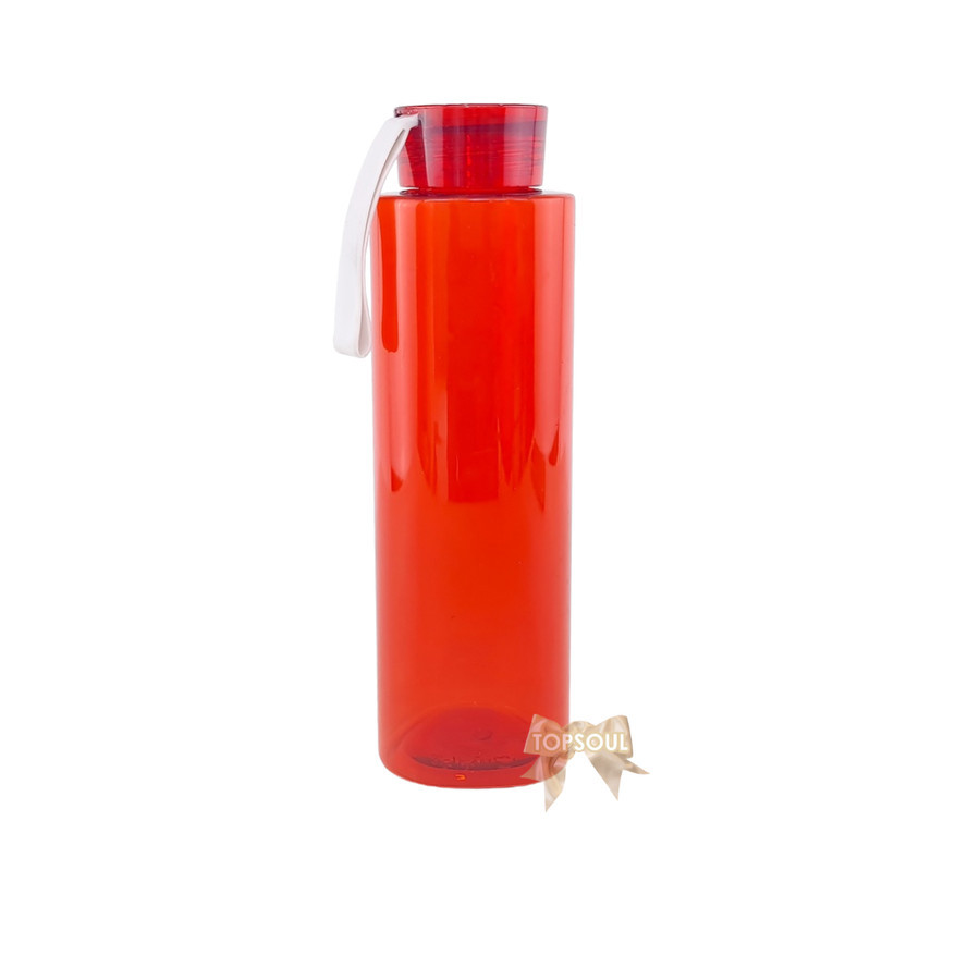MERAH Tumbler PINA MERAUKE 600ml Botol Plastik SEGITIGA Polos Unik Red