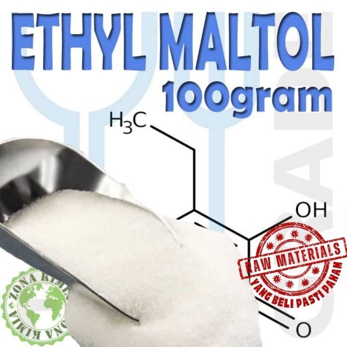 

ETYL MALTOL - Sucralose Sweetener 100gram Premium Ethyl Maltol Pure Etil Maltol Cotton Candy