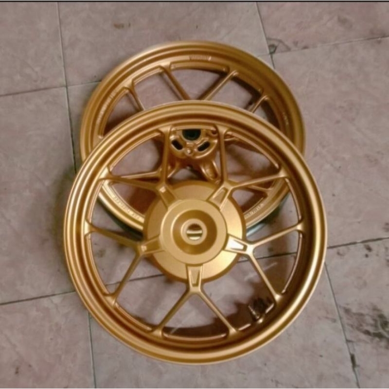 VELG RACING DEPAN BELAKANG GOLD FOR HONDA VARIO 125LED VARIO 150LED (ORIGINAL)