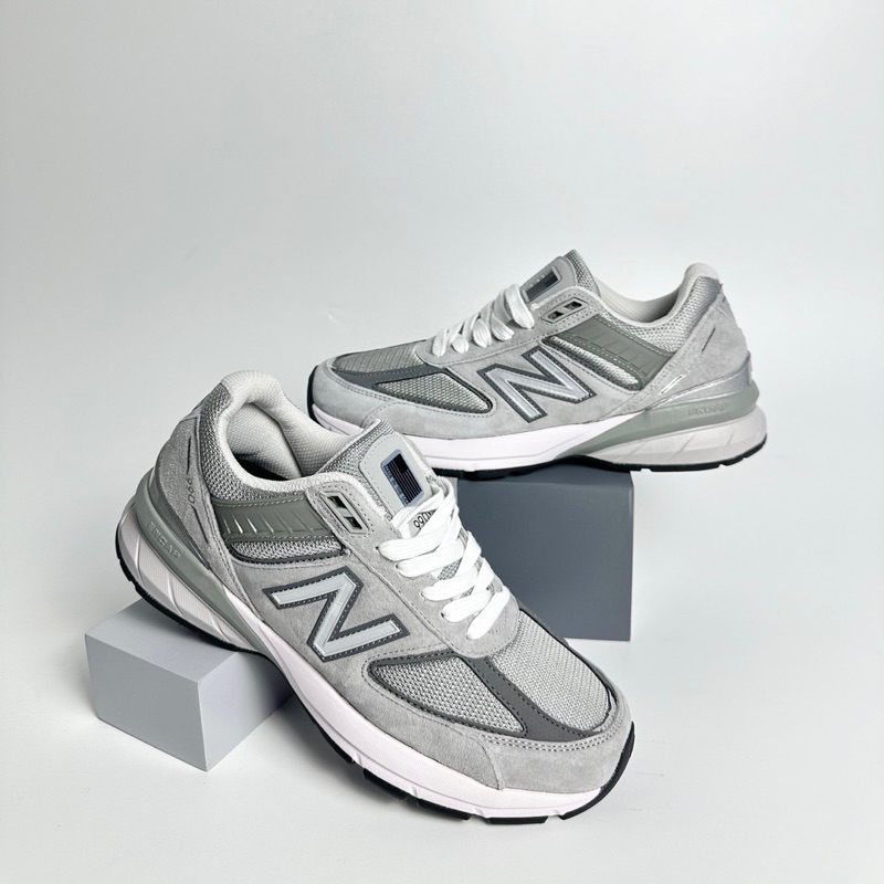 Sepatu Pria NB 990 V5 Grey Made In USA 100% BNIB