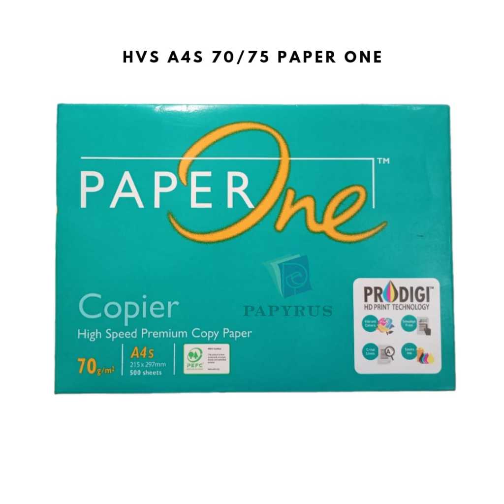 

KERTAS HVS / KERTAS PRINT / KERTAS FOTOCOPY / HVS A4S 70 / 75 GSM PAPERONE