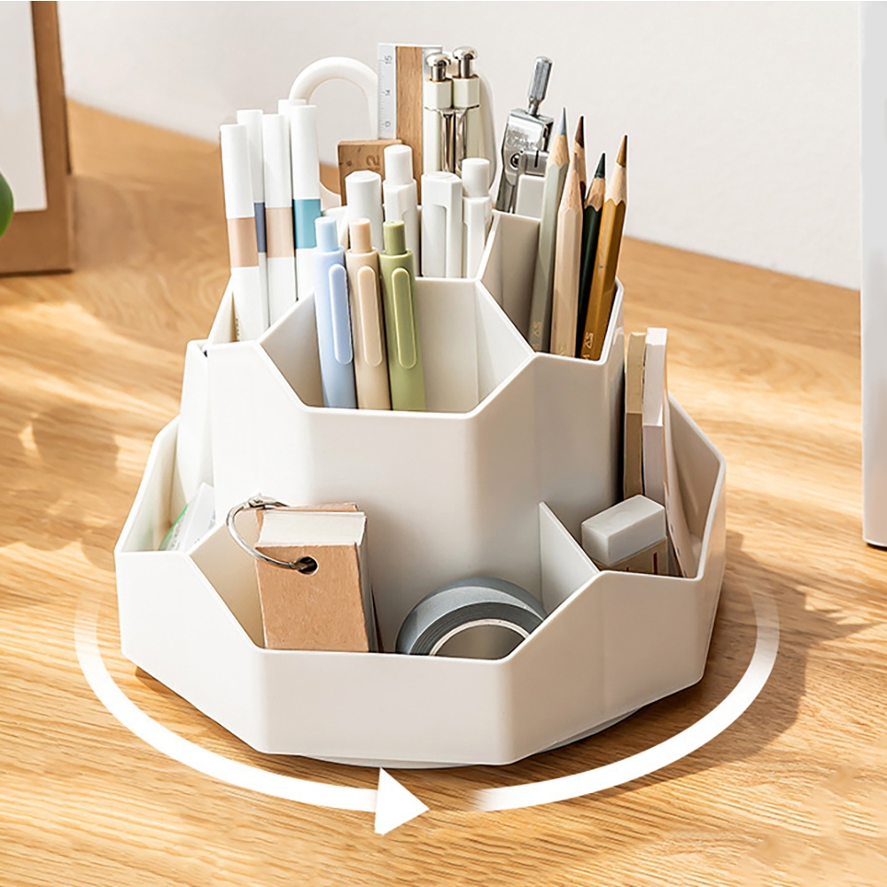 

Desk Organizer Storage Meja Rak Alat Tulis Make Up Kosmetik