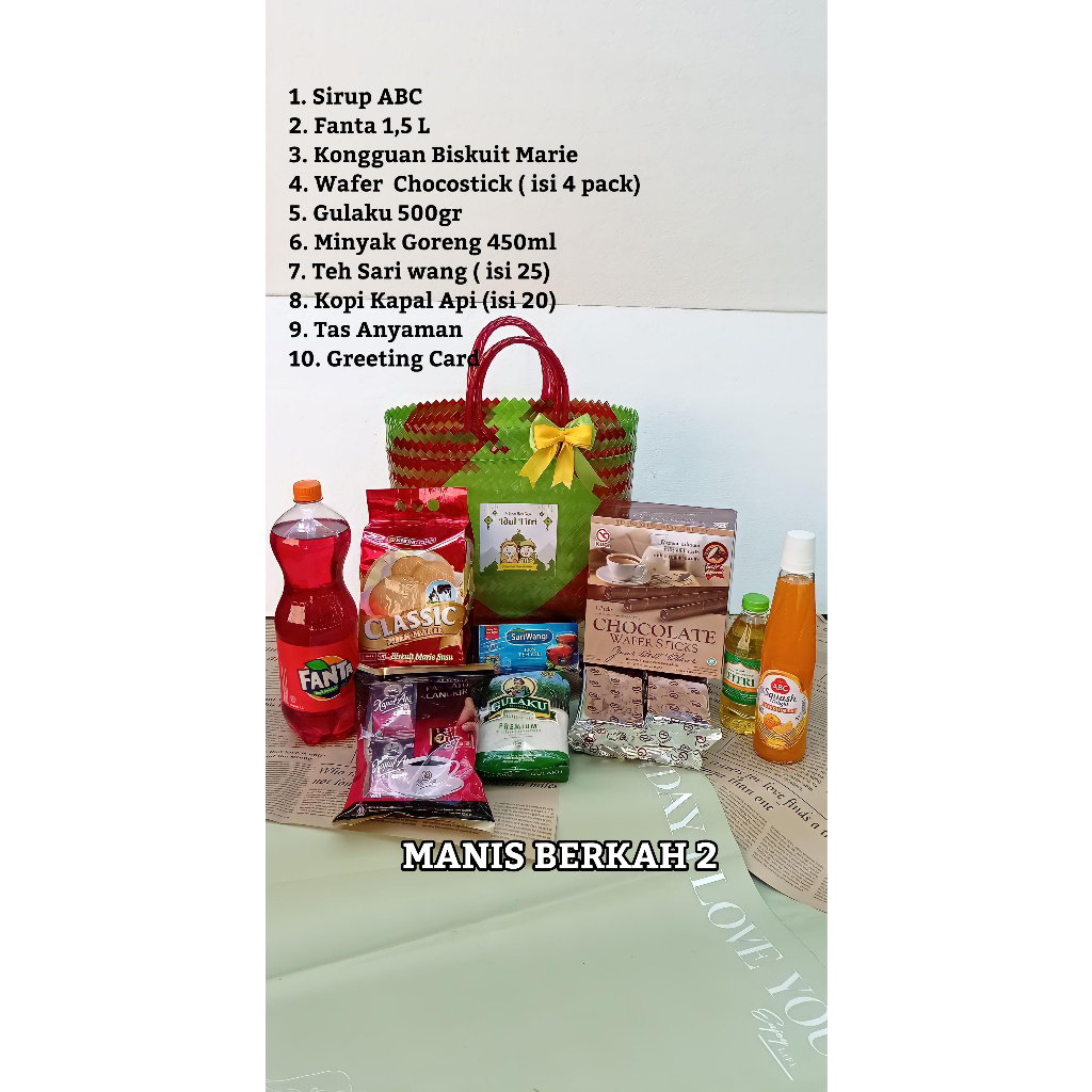 

READY STOK ANEKA PARCEL BERKAH PAKET LENGKAP SIAP KIRIM