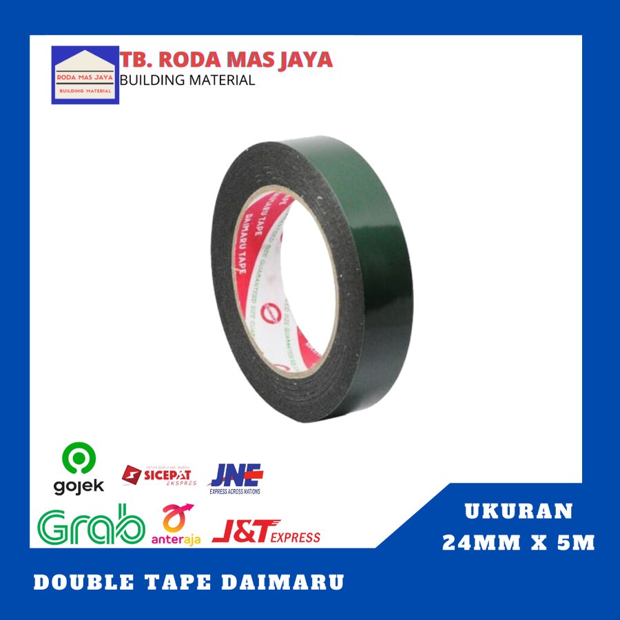 

Double Foam Tape Hijau Daimaru/ Double Tape Hijau/ Double Tape 1 Inch
