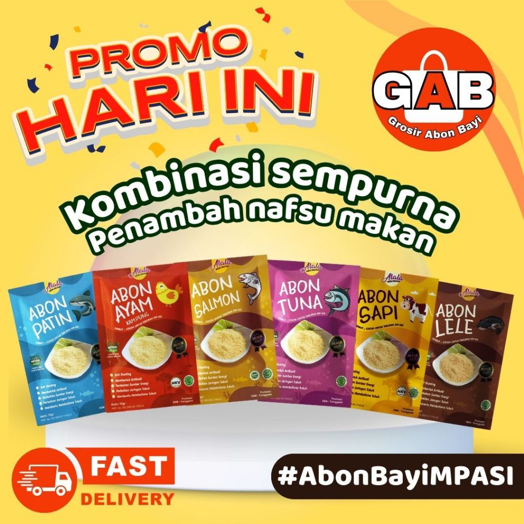 

ALALA ABON BAYI MPASI 8+ | Abon mpasi booster bb bayi|Abon Anak Penambah Nafsu Makan No Msg 15gr