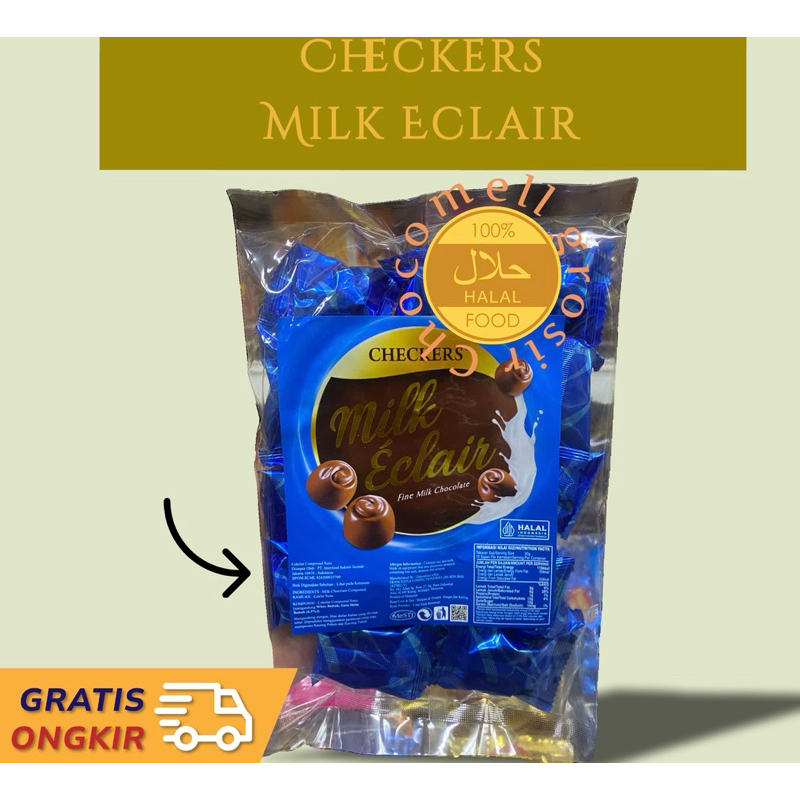 Coklat Checkers eclair malaysia 200gr(Beli 1gratis1)