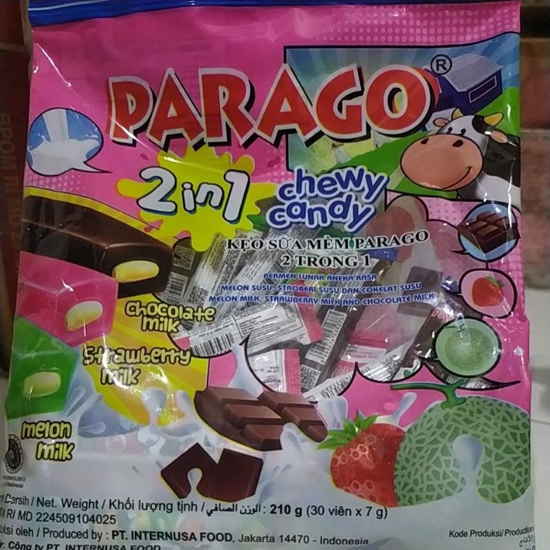 

permen parago 2in1 chewy candy permen lunak parago aneka rasa susu buah