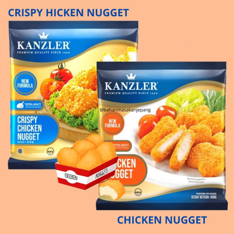 

Kanzler Chicken Nugget 450gr | Kanzler Crispy Nugget | Nugget